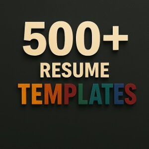 500+ Resume Templates