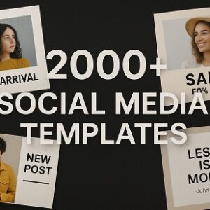 2000 Social Media Templates